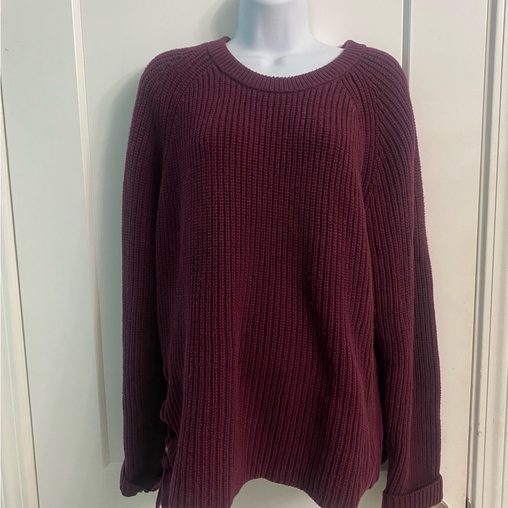 Kut from the Kloth Burgundy Knit Sweater